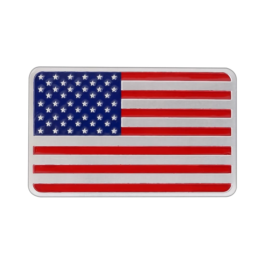 3D Alu Amerika Fahne Flagge Sticker Aufkleber Auto Metall Aufkleber USA 8 x 5 x 0,2 cm von XTRAFAST