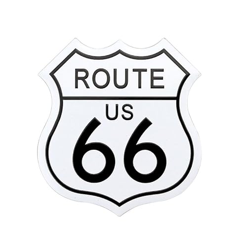 Route 66 Auto Aufkleber USA Amerika Tuning Sticker Hot Rod Motorrad Car Decal von XTRAFAST