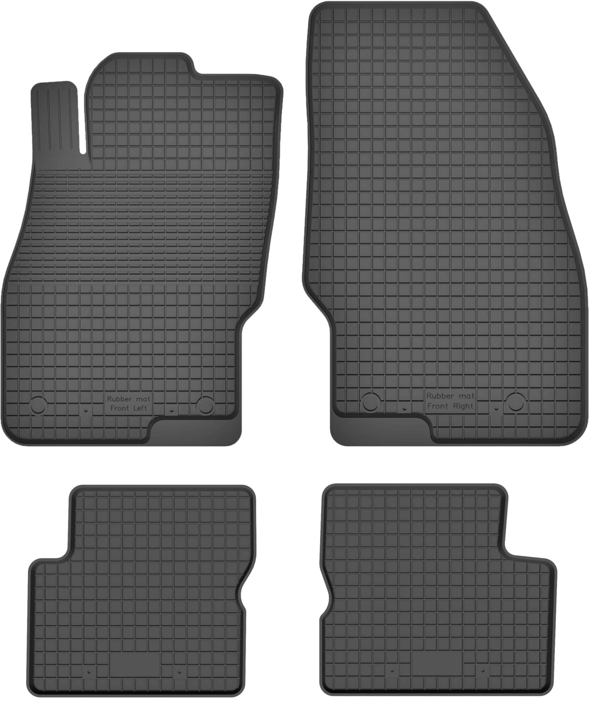 Gummimatten Fußmatten von XTRM-CAR kompatibel mit FIAT Punto 199 Bj. 2005-2018 von XTRM-CAR