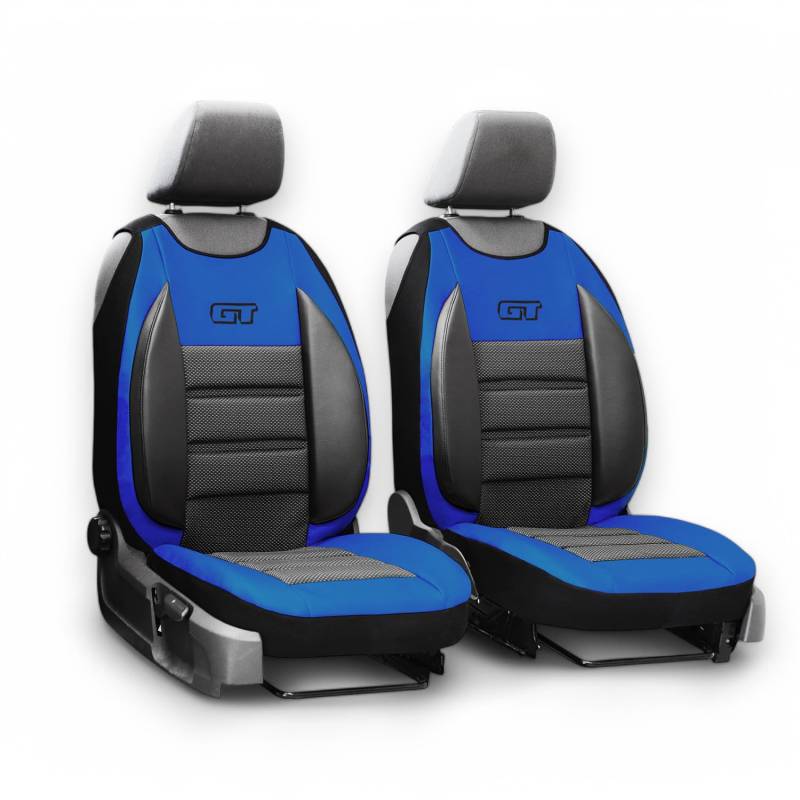 XTRM-CAR Sitzbezüge GT Ergonomic für Alfa Romeo 145 - Hochwertige Autositzbezüge (BLAU, 2X Sitzbezüge (1+1)) von XTRM-CAR