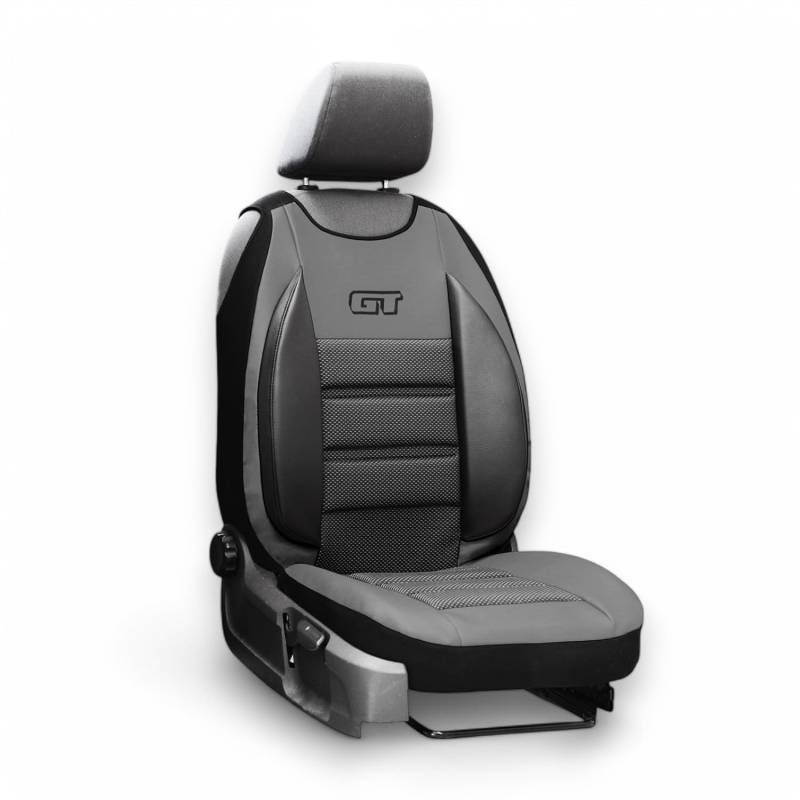 XTRM-CAR Sitzbezüge GT Ergonomic für Alfa Romeo 145 - Hochwertige Autositzbezüge (GRAU, 1x Sitzbezug) von XTRM-CAR