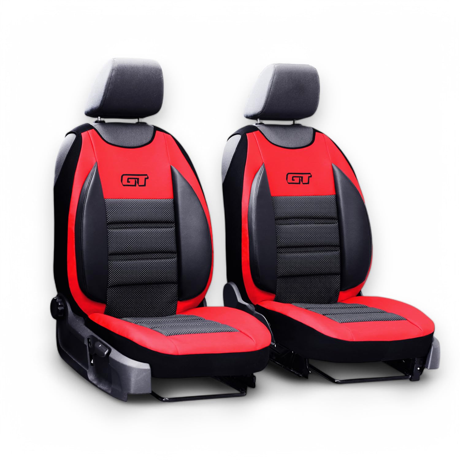 XTRM-CAR Sitzbezüge GT Ergonomic für Citroen C4 / C5 -Hochwertige Autositzbezüge - 2 STK - GT ROT von XTRM-CAR