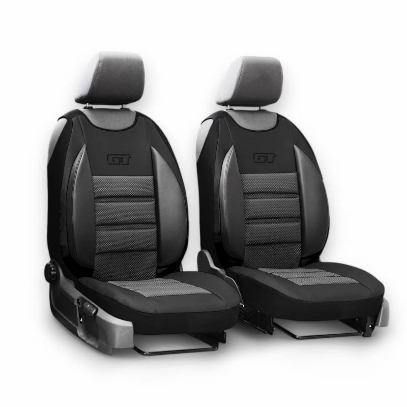 XTRM-CAR Sitzbezüge GT Ergonomic passt für Mazda CX-7 / CX-9 - Autositzbezüge - 2 STK - GT SCHWARZ von XTRM-CAR