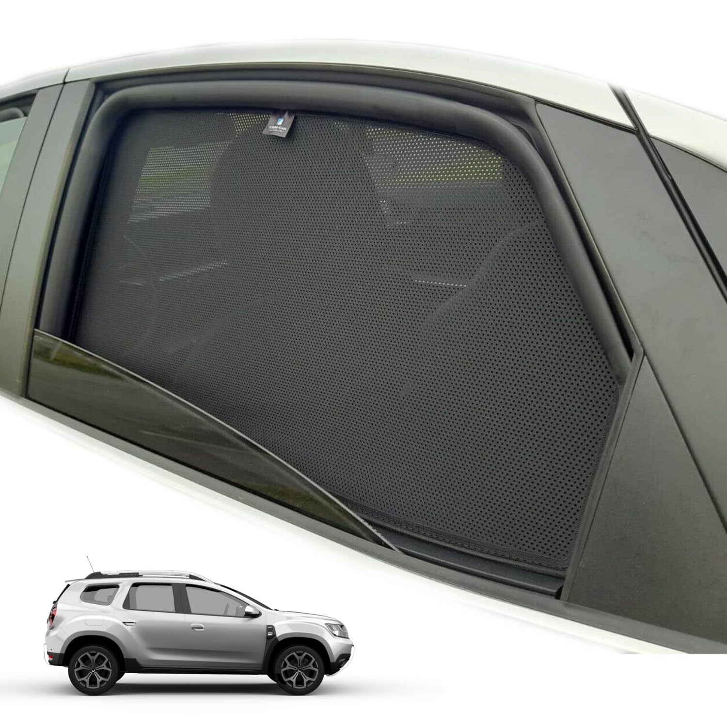 XTRM-CAR Sonnenschutz Blenden für Dacia Duster I Bj. 2010-2018 ideal angepasst, Höhste Qualität UV-Schutz und Hitzereduktion (Komplettes Set) von XTRM-CAR