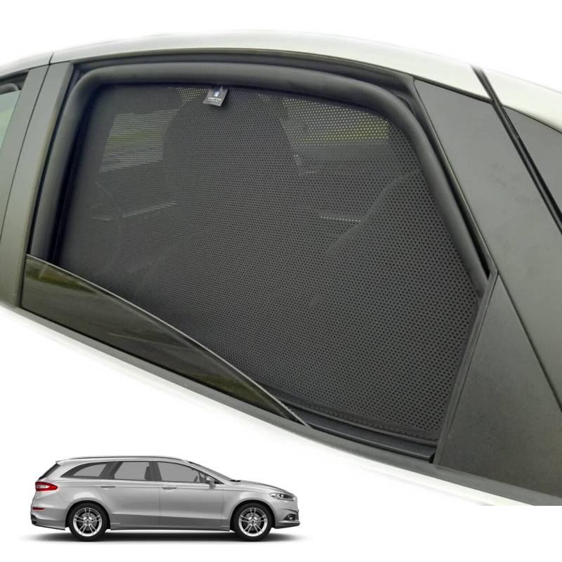 XTRM-CAR Sonnenschutz Blenden für Ford Mondeo V Kombi (2014-2022) ideal angepasst, Höhste Qualität UV-Schutz und Hitzereduktion (Komplettes Set) von XTRM-CAR