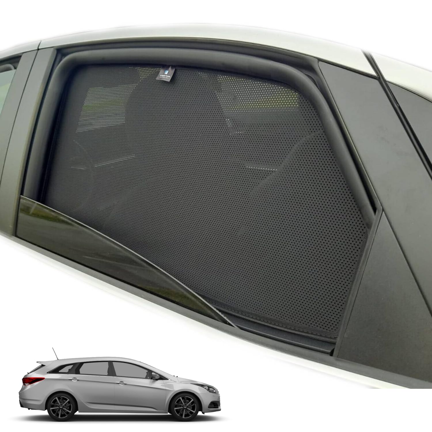 XTRM-CAR Sonnenschutz Blenden für Hyundai i40 Kombi Bj.2011-2019 ideal angepasst, UV-Schutz, Hitzereduktion (Nur hintere Türen) von XTRM-CAR