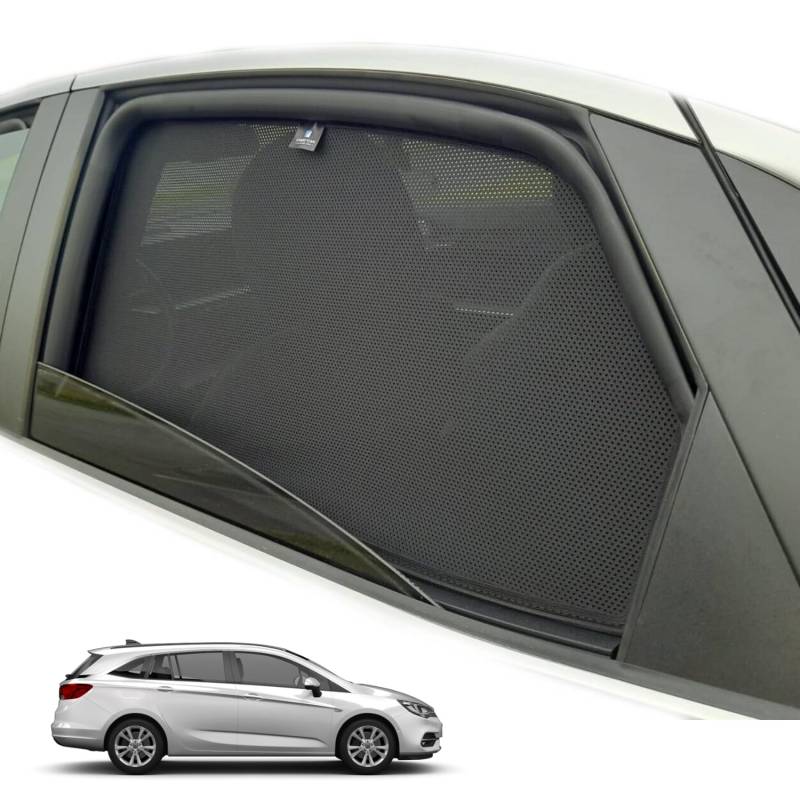 XTRM-CAR Sonnenschutz Blenden für Opel Astra K Kombi Bj. 2015-2021 ideal angepasst, Höhste Qualität UV-Schutz und Hitzereduktion (Komplettes Set) von XTRM-CAR