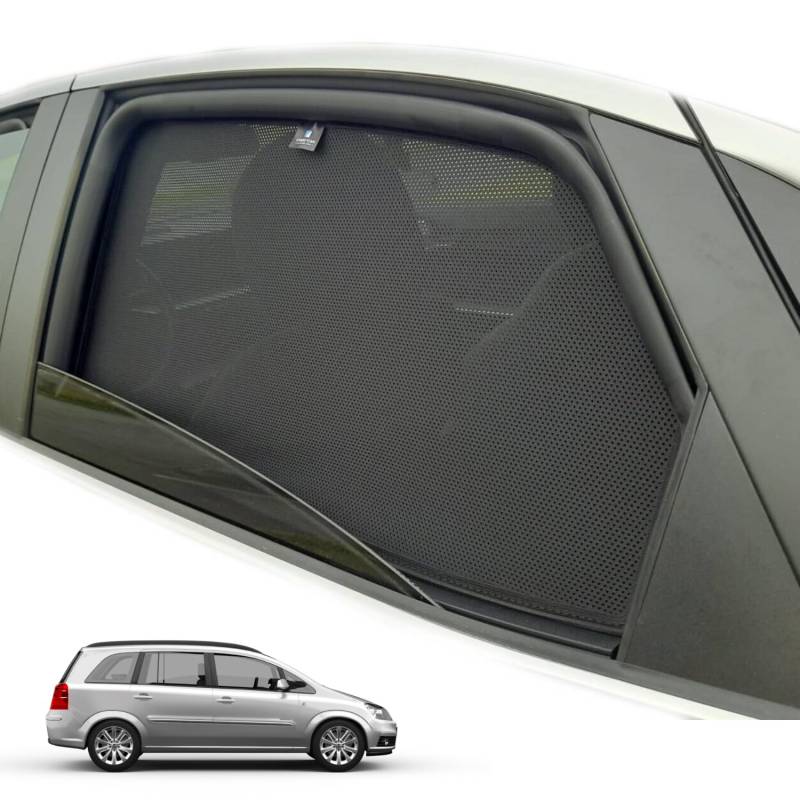 XTRM-CAR Sonnenschutz Blenden für Opel Zafira B (2005-2014) ideal angepasst, UV-Schutz, Hitzereduktion (Komplettes Set) von XTRM-CAR