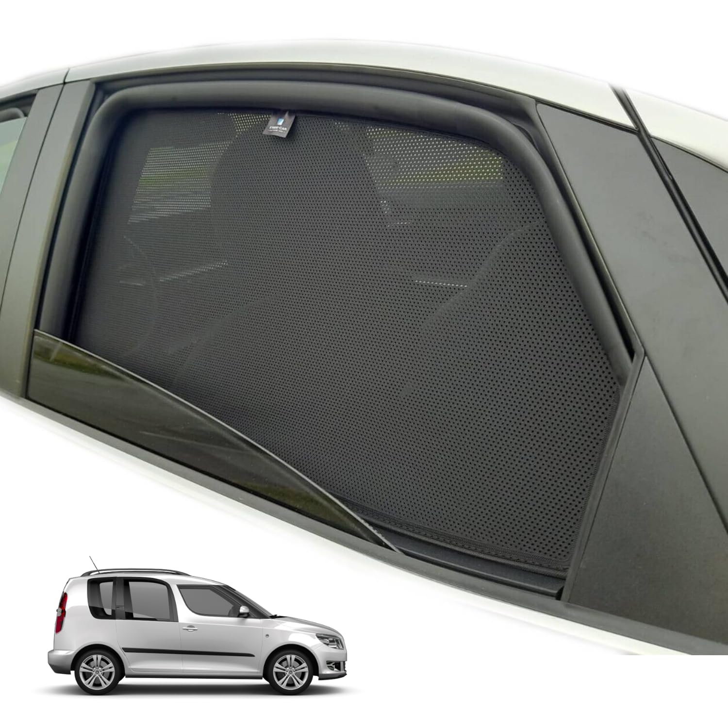 XTRM-CAR Sonnenschutz Blenden passt für Roomster Bj. 2006-2015 ideal angepasst, Höhste Qualität UV-Schutz und Hitzereduktion (Komplettes Set) von XTRM-CAR