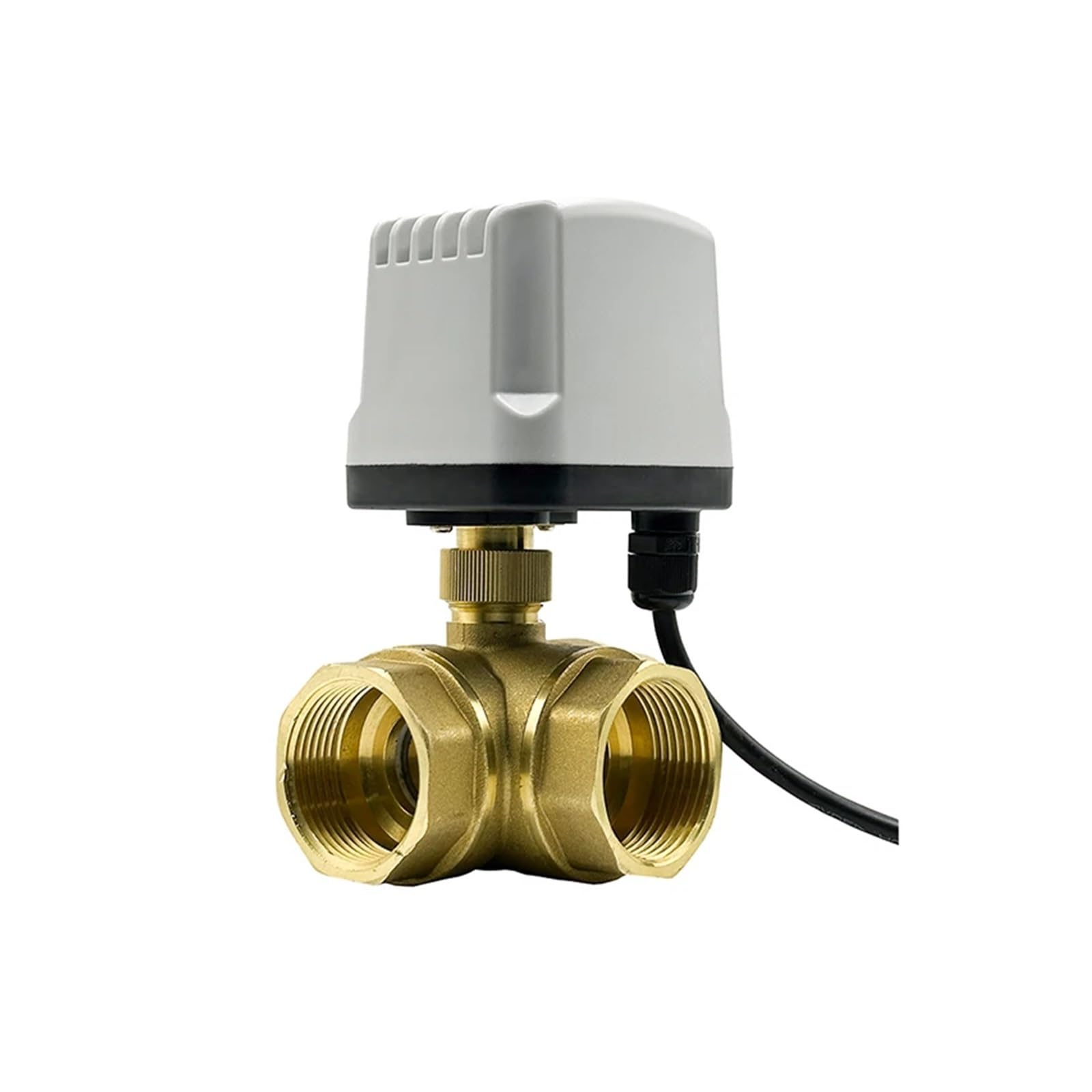 1/2“ 3/4” 1“ 2 inch 3 Way Waterproof Motorized Ball Valve Ball valve Brass Ball Valve Three Line Two Way Control(DN20,L TYPE_12VDC) von XTVVTODJXT