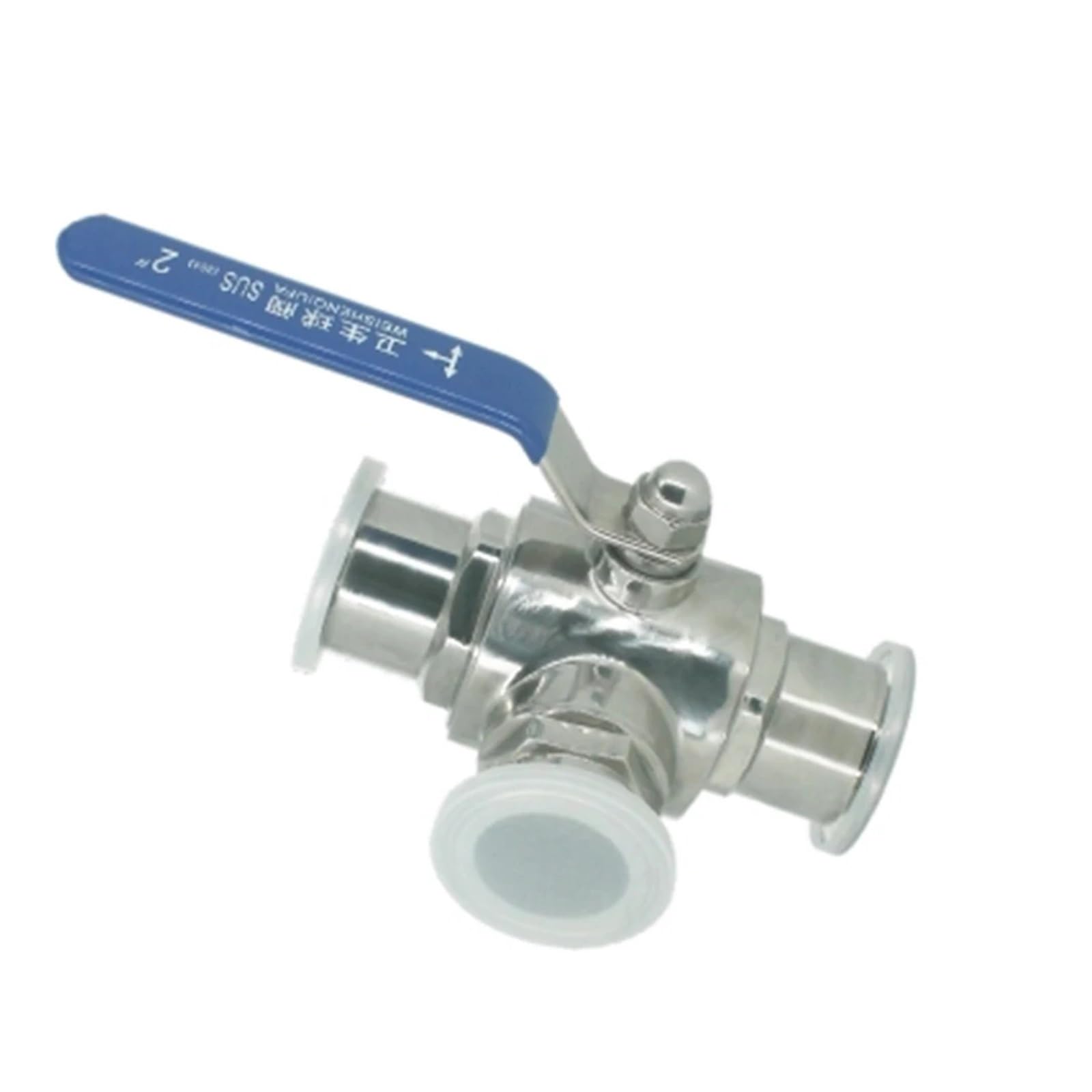 19mm 25mm 32mm 38 mm 304 Stainless Steel Ball Valve 3 Way Tri Clamp Ferrule Type(25mm,T Type) von XTVVTODJXT