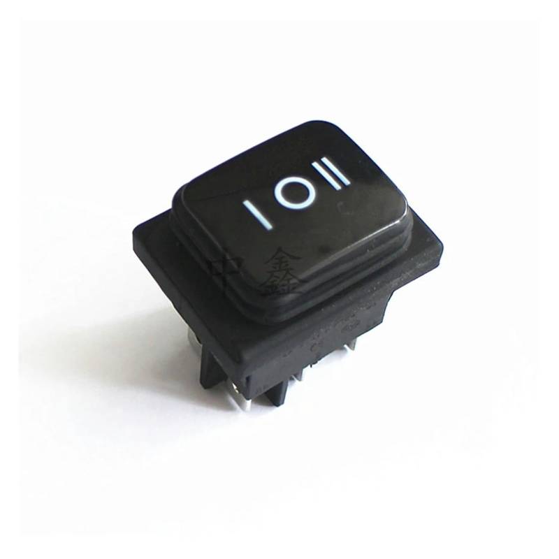 1PC three position toggle switch 6 feet KCD2 KCD4 (on -off - on) black rocker switch Copper foot von XTVVTODJXT