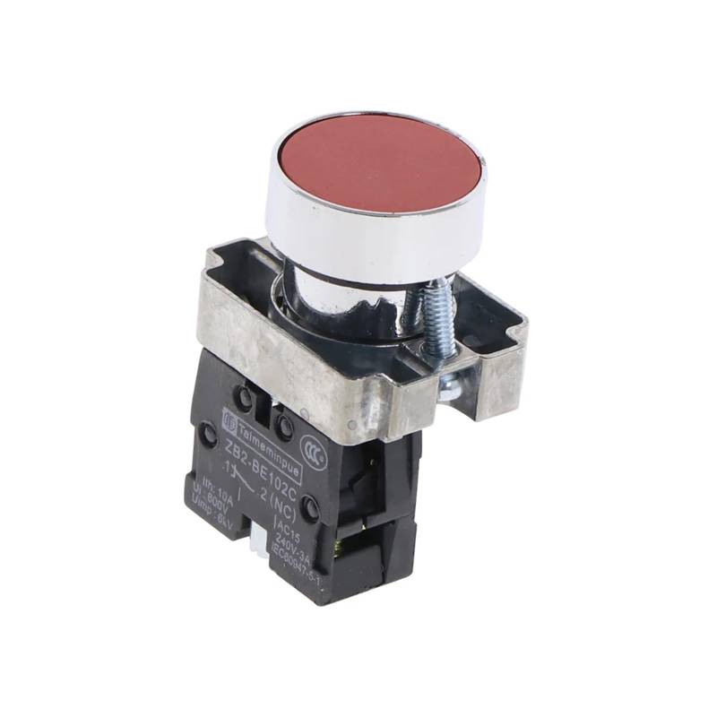 1Pcs 22mm XB2-BA11 21 31 42 51 Flush Pushbuttons Momentary Push Button Switch 600V 10A(XB2-BA42) von XTVVTODJXT