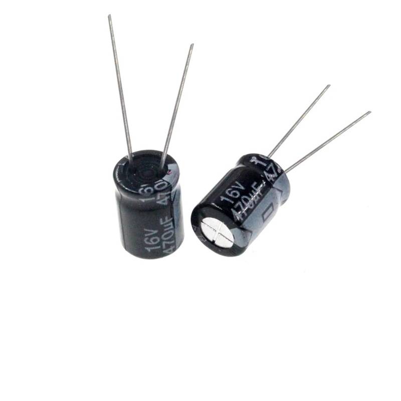 50pcs 470uF 16V 470MFD 16Volt 8 * 7mm Aluminum Electrolytic Capacitor Radial 470mf16v 470uf16v 16v470mf 16v470uf von XTVVTODJXT