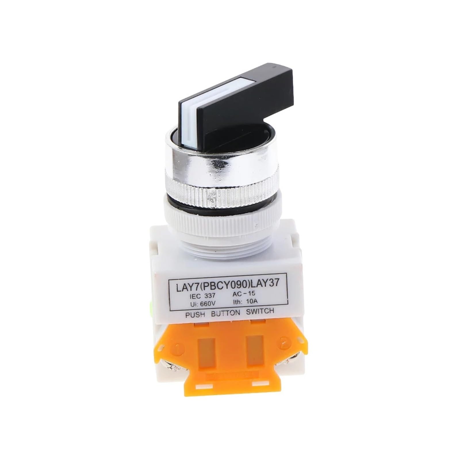 5Pcs 660V 10A NO NC DPST 2 Position Self Locking Rotary Push Button Switch von XTVVTODJXT