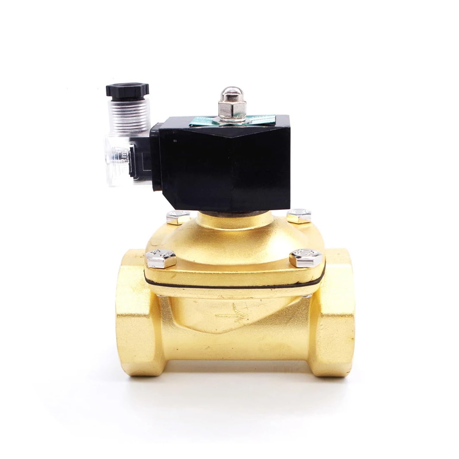 Brass 2 way 24vdc 2inch 220v Gas Solenoid Valve Normally Closed DIN coil 12v Waterproof(BSP_12VDC) von XTVVTODJXT