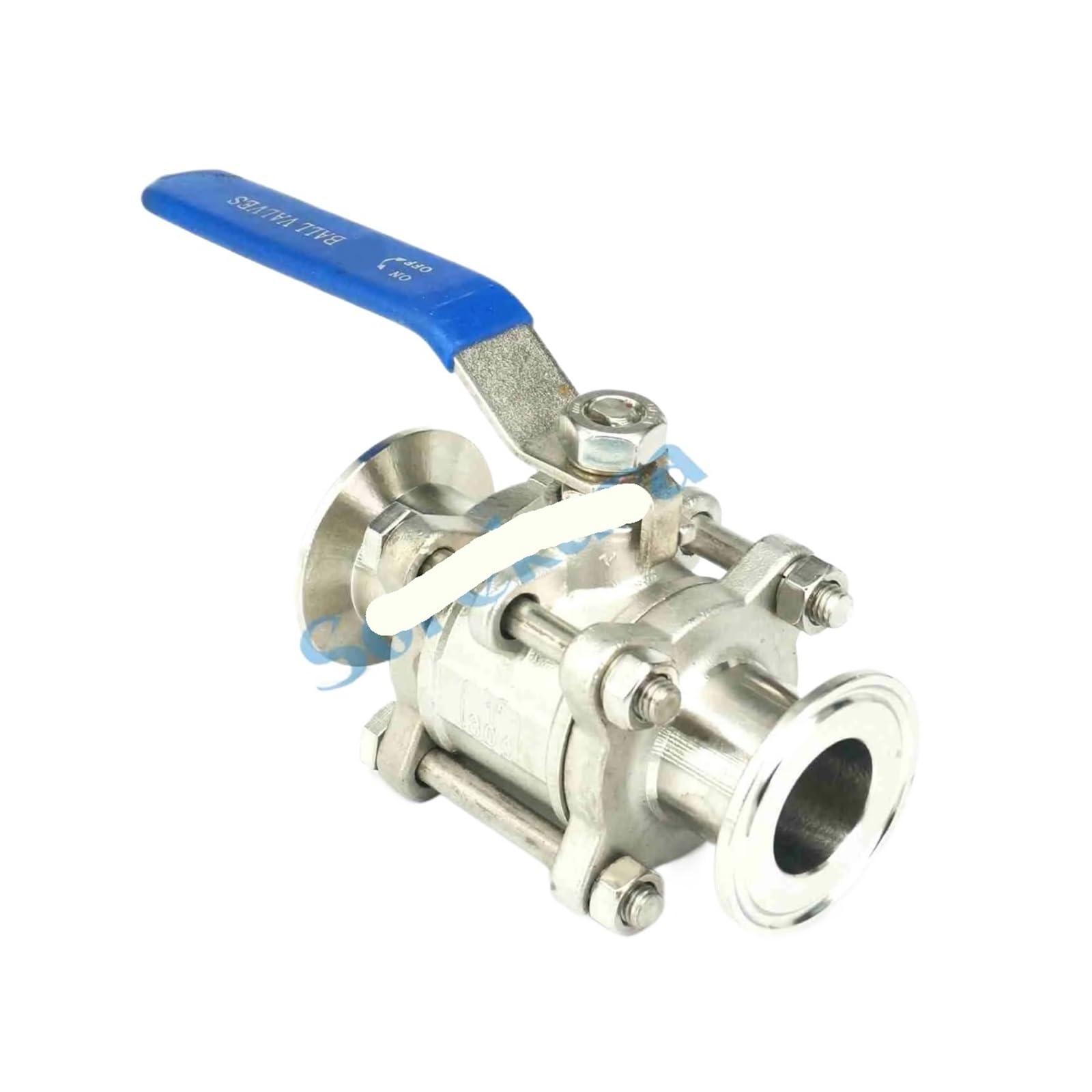 DN25 Fit 32mm Pipe OD 1.5" Tri Clamp SS304 Stainless Steel 3-Piece Type Sanitory Ferrule Ball Valve von XTVVTODJXT