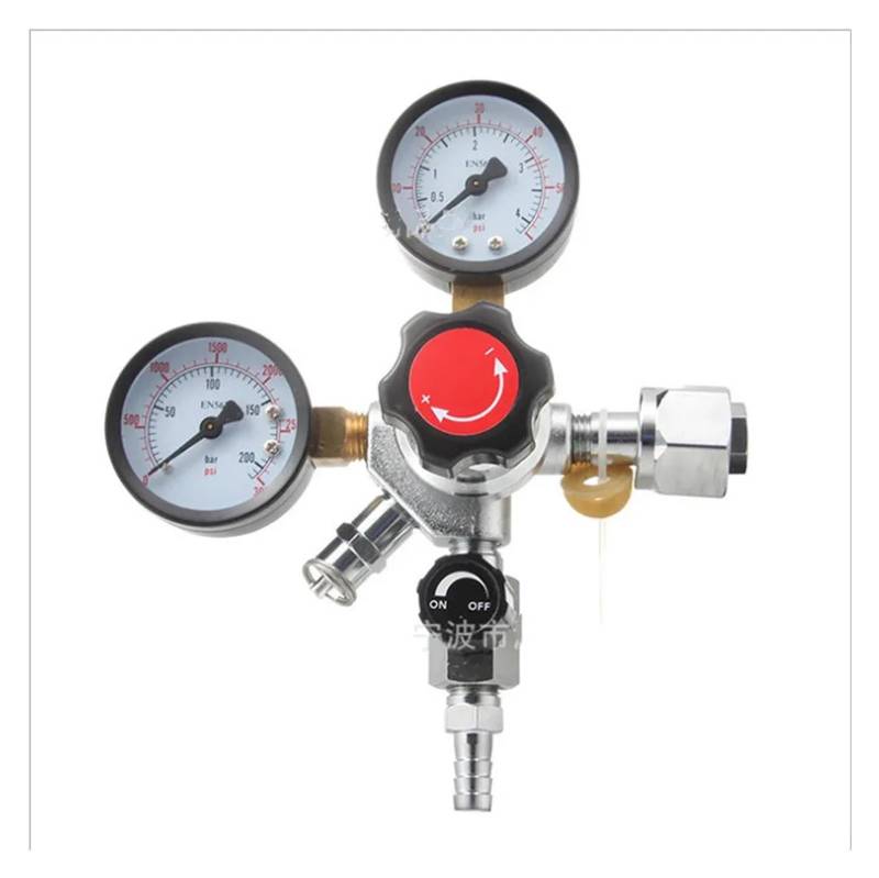 Dual gauge co2 regulator beer co2 regulator gauge co2 pressure reducing valve beer dispensing equipment G5/8 0-3000 PSI von XTVVTODJXT