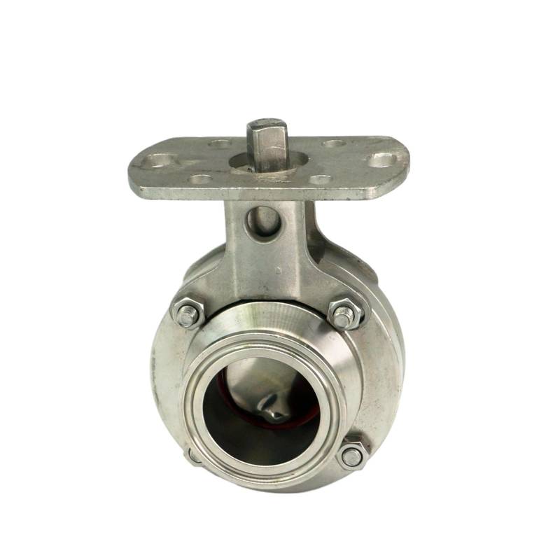 Fit Tube O.D 19/25/32/38/45/51mm Tri Clamp 1.5" 2" 304 Stainless Steel Ferrule Butterfly Valve No Actuator(25x50.5mm) von XTVVTODJXT