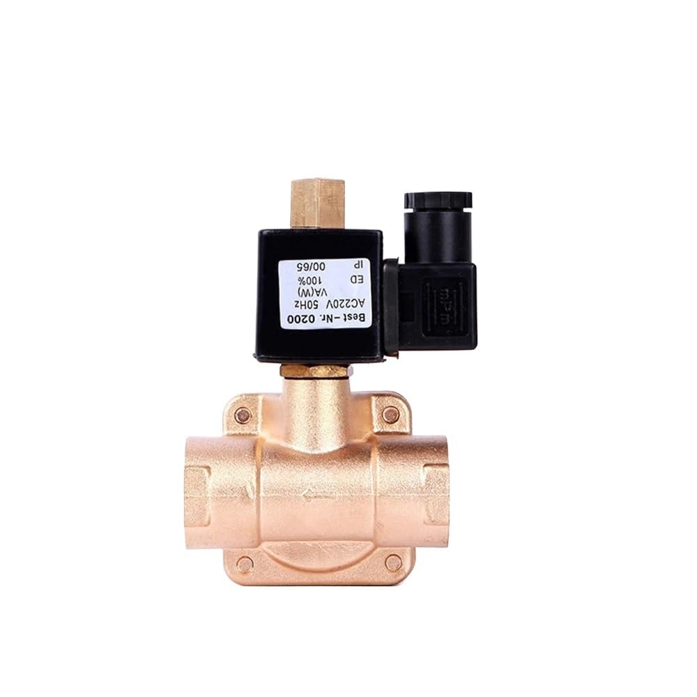 Normally Open 2/2 DN40 1-1/2" Solenoid Valve 24v 110v 12v Pilot Operating High Pressure 16bar(BSP_110VAC_120°) von XTVVTODJXT