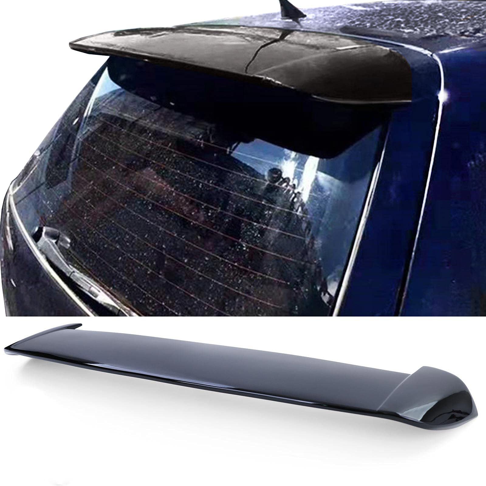 XTZYGLFD Heckspoiler für VW Golf 4 Limousine 97-03,ABS Material Spoiler Auto Heckflügel Dachspoilerflügel Heckflügel Lippe Auto Tuning von XTZYGLFD