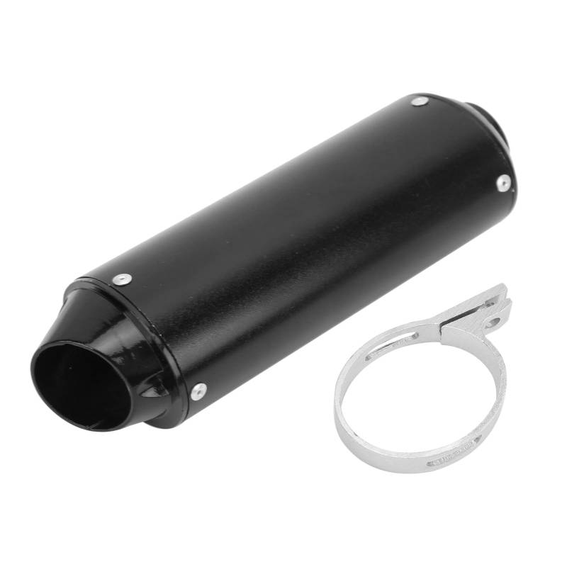 32 mm Schalldämpfer für 90-160 cc ATVs und Pitbikes – Schwarzer Schalldämpfer – ATV-Auspuffrohr, Pitbike-Schalldämpfer, Motorrad-Schalldämpfer, ATV-Schalldämpfer, 110 cc 125 cc 150 cc 160 cc Auspuffro von XTevu