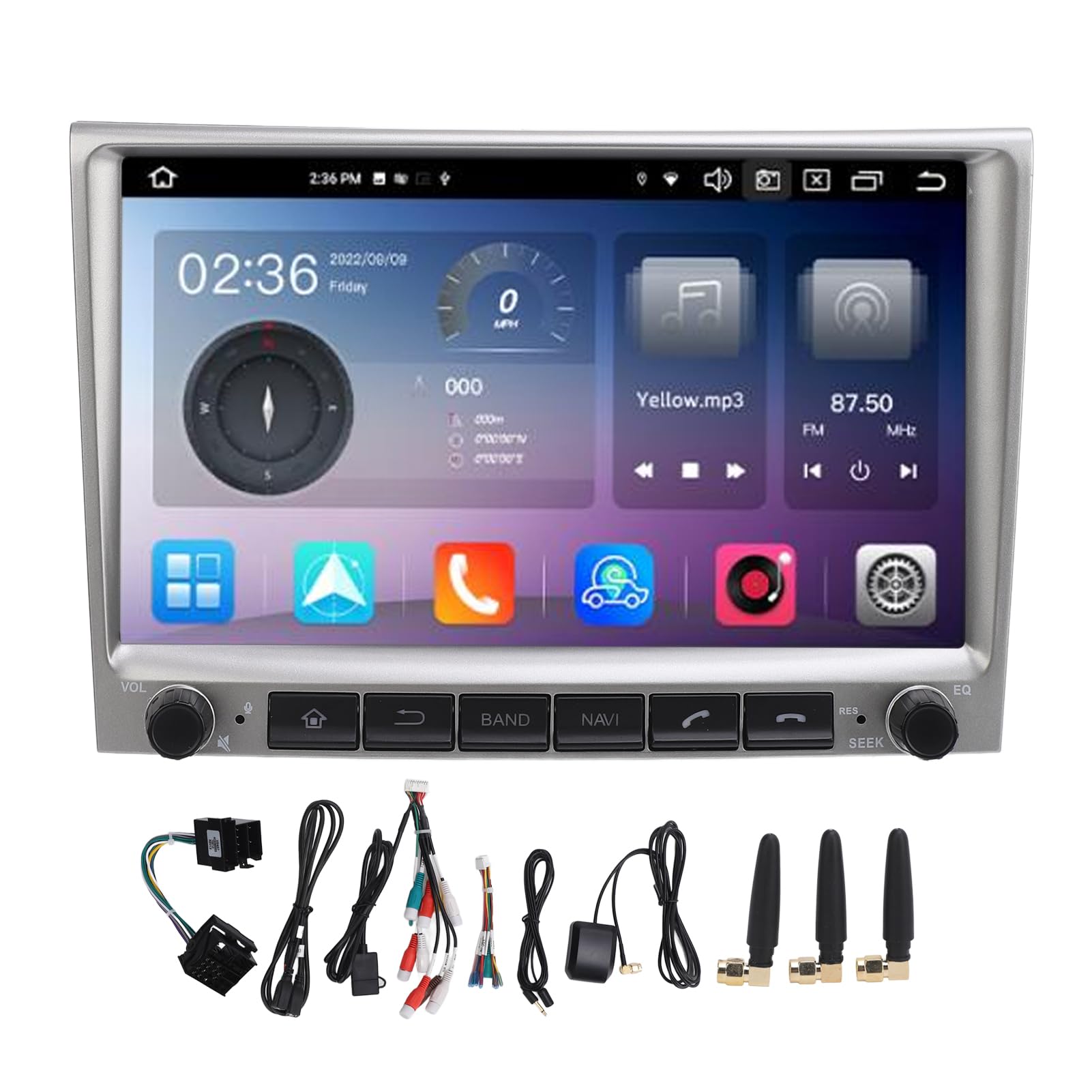 XTEVU -Auto -Stereo, 8 -Zoll -GPS -Navigation Multimedia -Player, kompatibel mit Boxter 911 997 987 987c, 8 Core Android 12 System, Carplay Car Audio System (4+64G) von XTevu