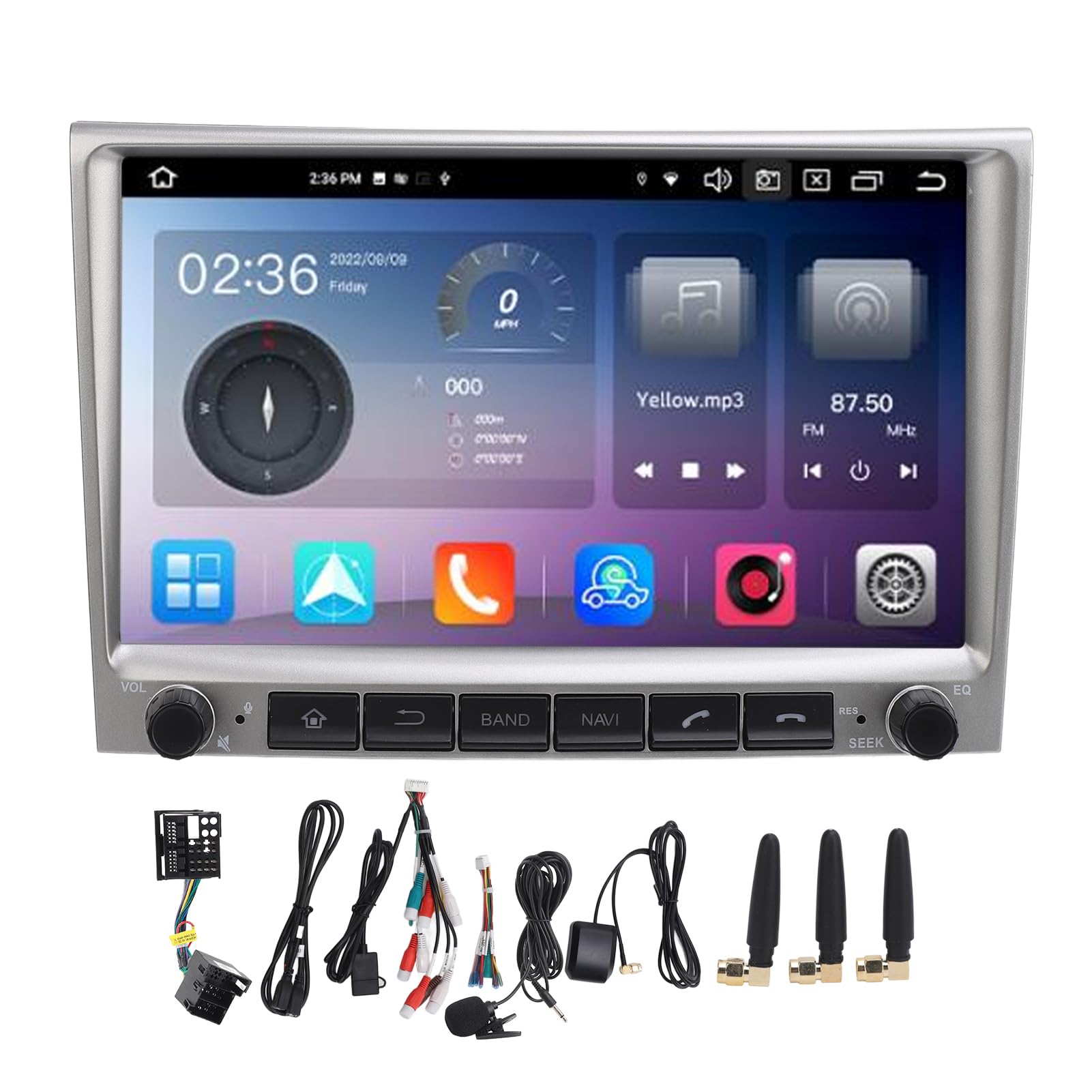 XTEVU -Auto -Stereo, 8 -Zoll -GPS -Navigation Multimedia -Player, kompatibel mit Boxter 911 997 987 987c, 8 Core Android 12 System, Carplay Car Audio System (8+128G) von XTevu