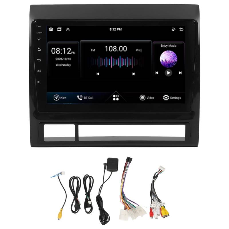 XTEVU -Auto -Stereoanlage, 9 -Zoll -Touchscreen, kompatibel mit Tacoma, Android 12 CarPlay Auto, 2 GB 64 GB GPS -Navigation, drahtloses Auto -Radio -System von XTevu