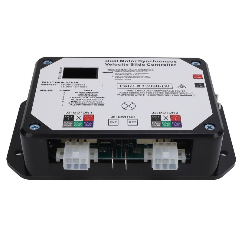 XTEVU -Schleifsteuerung, Dual Synchronous Motor Controller, kompatibel mit Lippert in der Wandschieber auf RV, Schieber -Steuermodul, Ersatzgeschwindigkeitsregler von XTevu