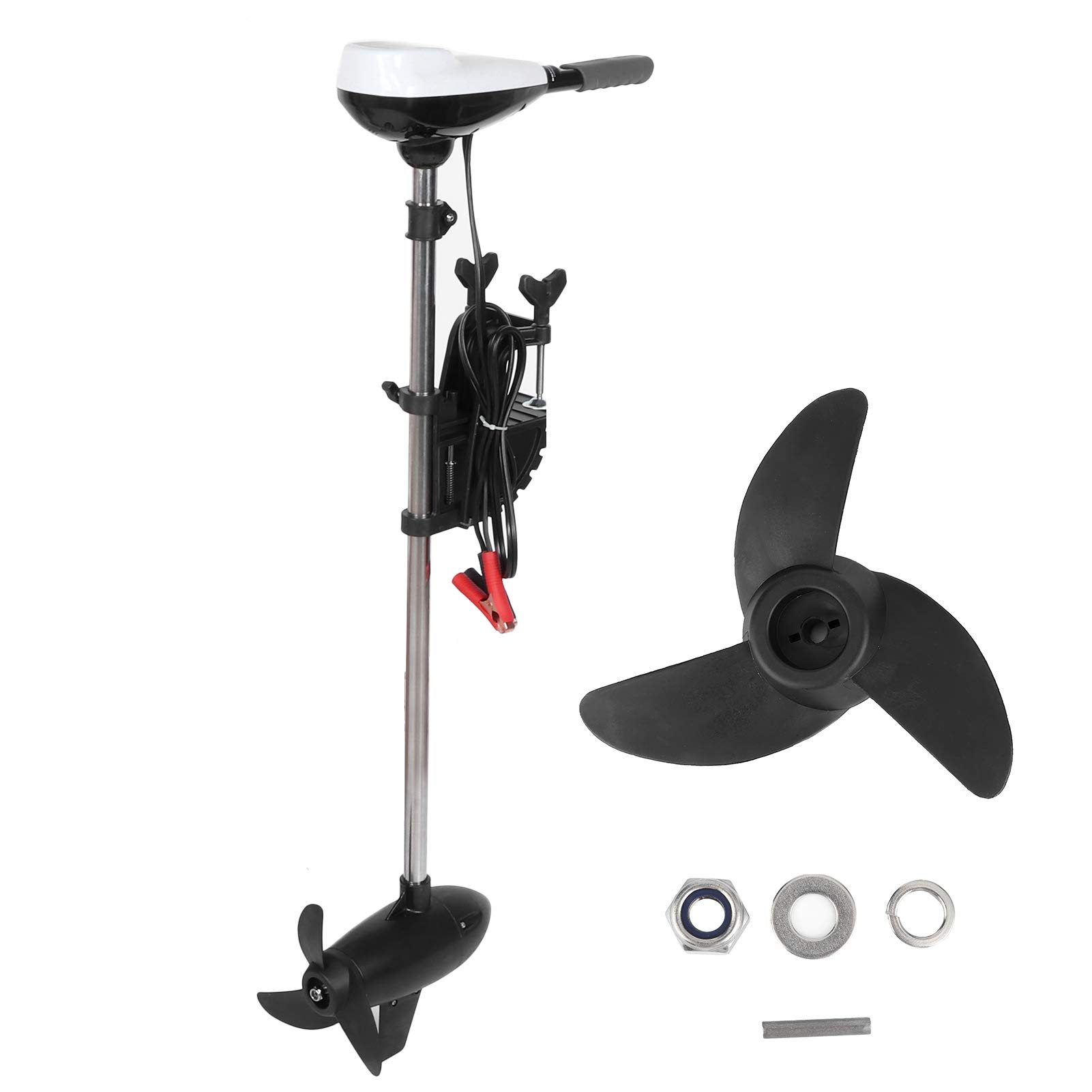 XTevu 24 V 240 lbs bürstenloser Außenbordmotor-Propeller, 3 PS, 1500 W, leistungsstarker, dehnbarer Griff für elektrisches Trolling-Motor-Außenbordpropeller von Marinebooten von XTevu