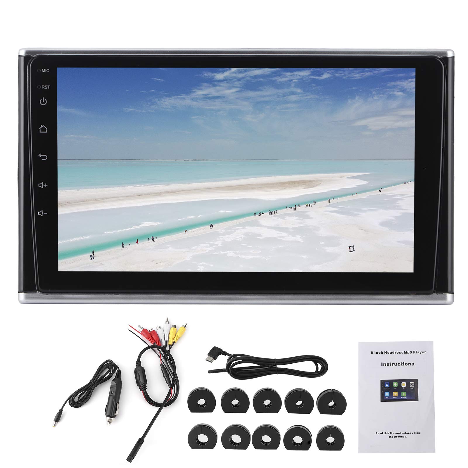 XTevu 9-Zoll-HD-LED-Display-Kopfstützenmonitor Auto-TV-Kopfstützenmonitor MP5-Player Universeller Bluetooth-MP5-Player Multimedia-Audio-Video-Radiowiedergabe von XTevu