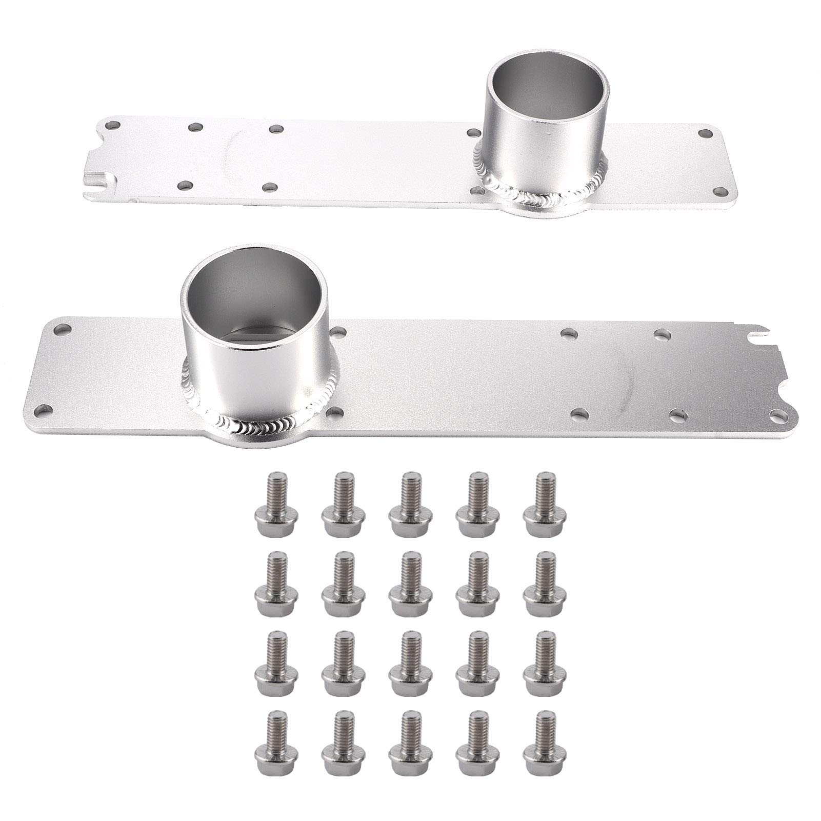 XTevu Ansaugkrümmer aus Aluminiumlegierung mit Schrauben F81Z-9E434-DA Passend für F250 F.350 F450 F550 7.3L 96–03 Ansaugkrümmer aus Aluminium-Plenum mit Schrauben (Silver) von XTevu