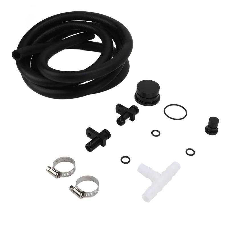 XTevu Engine Reroute Kit mit Resonatorstecker, kompatibel mit Silverado 2500 HD, 3500 HD, 6,6L LML Duramax, Fahrzeugmotor-Modifikationszubehör von XTevu