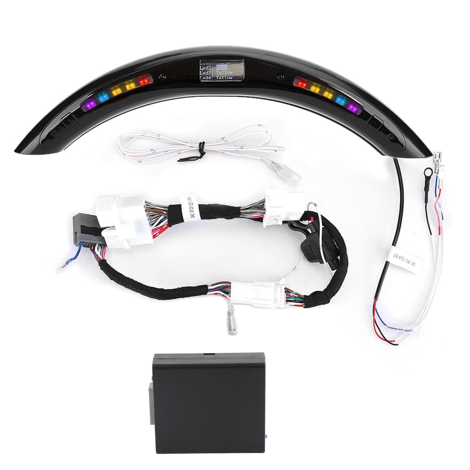 XTevu Lenkrad LED-Anzeige LED-Anzeige LED-Schalt anzeige Modul Kit Universal-LED-Display mit Intellignet-Modul-Kit für LED-Performance-Lenkrad von XTevu