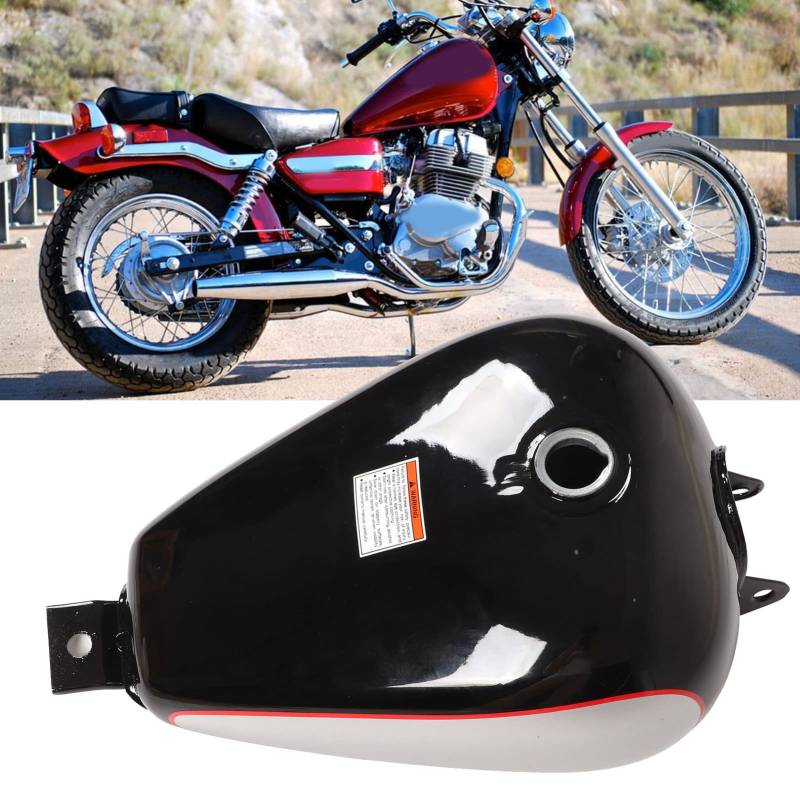 XTevu Motorrad-Kraftstofftank, 3,4 Gallonen Benzintank, Ersatz für CMX250 Rebell 250 1985-2016, robuster, auslaufsicherer Metall-Gaskraftstoff-Benzintank von XTevu