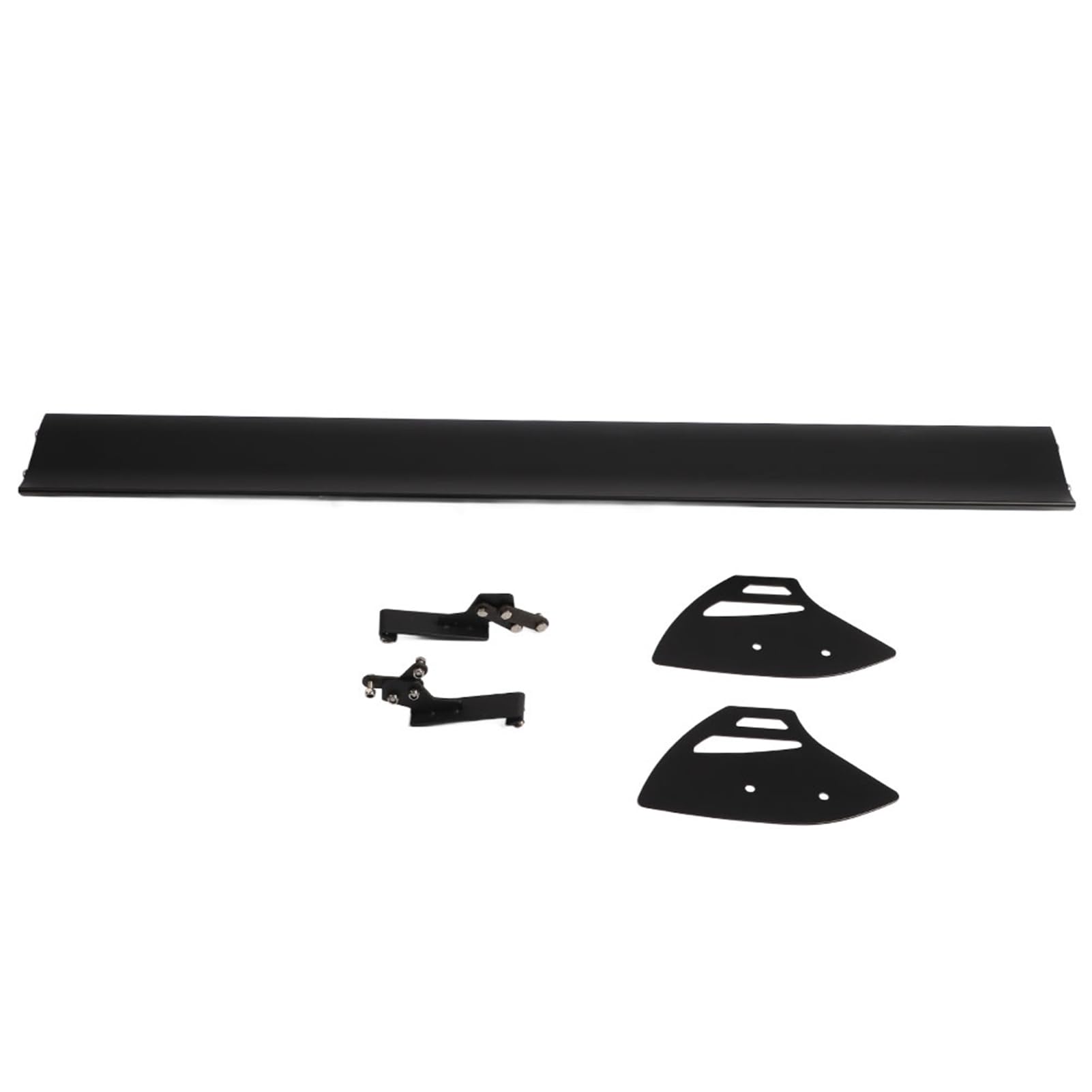 XTevu Universeller Auto-Heckspoiler, Rennspoiler, leichte Aluminiumlegierung, Auto-Heckflügel, GT-Spoiler, Verstellbarer Heckspoiler für Autos, Einzeldeck, Schwarz (Black) von XTevu