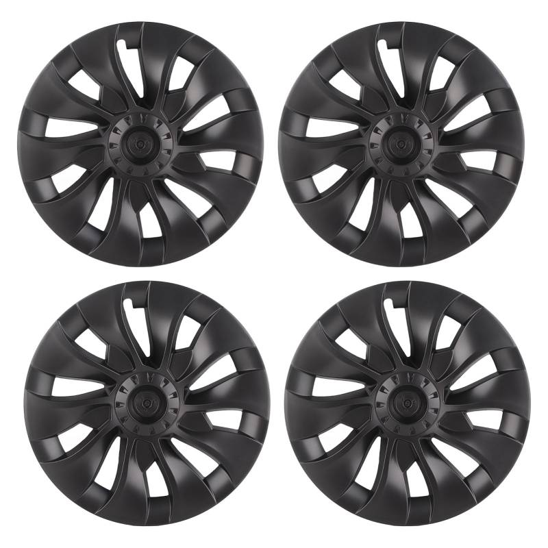 Xtevu 18in Hubcap -Set, matte Schwarzrad -Hub -Schutzschutz, kompatibel mit 2017-2023 (Grey) von XTevu