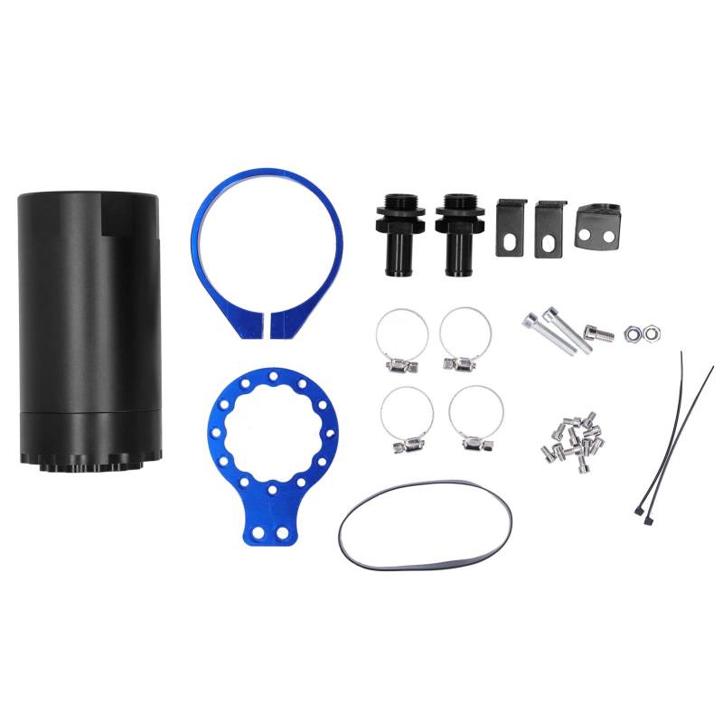 Xtevu Baffled Oil Catch Dosen Kit, Motorkurbellüftungsbehälter, RSOCC020 Universal mit Montagezubehör (Blau) von XTevu