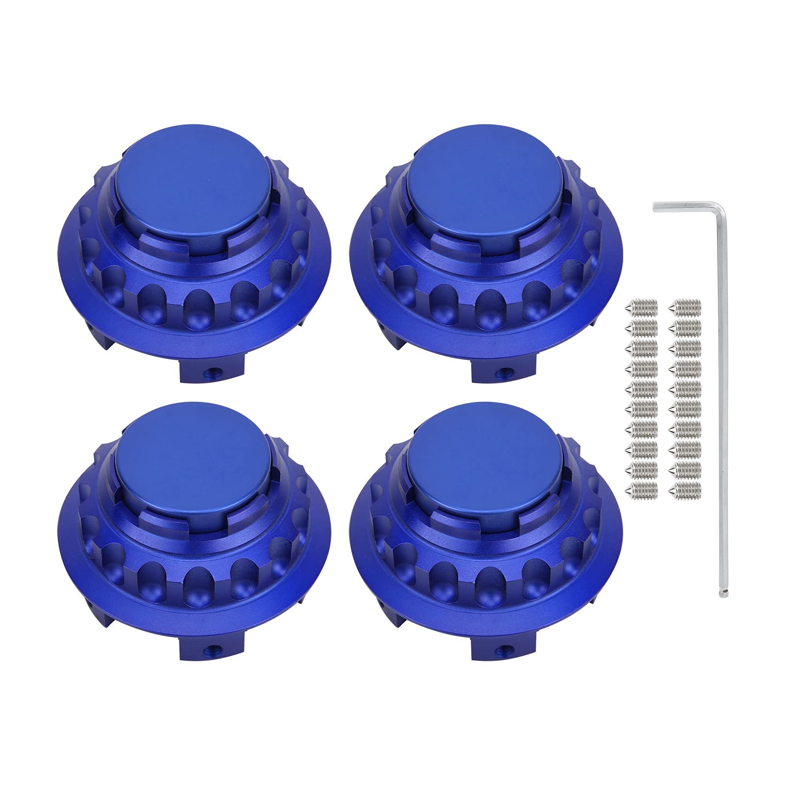 Xtevu Wheel Center -Hub -Hubkappen, 3in -Ersatz, kompatibel mit A C E SLK -Klasse, 4pcs Hubcap Set A1714000025 (Blau) von XTevu