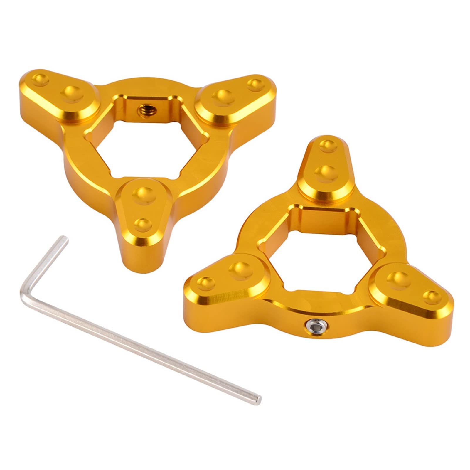 XUBOR 22 MM CNC-Gabelvorspannungseinsteller, 748 749 750 848 900SS 916 996 998 999 1098 1198, Streetfighter, Hypermotard Vorderradgabel-Vorspannungseinsteller(Gold) von XUBOR