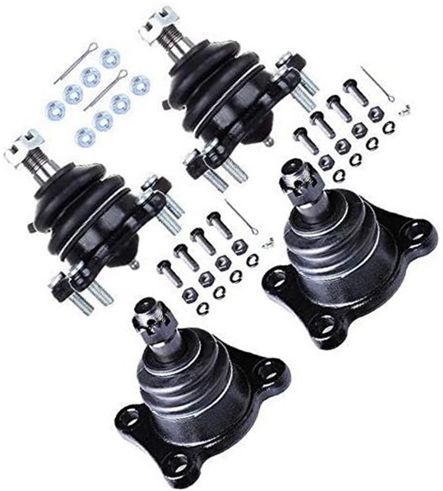 XUBOR 4-teiliges Vorderradaufhängungsset, unteres Kugelgelenk, oberes Kugelgelenk, for 1989-1995, for Toyota, for 4Runner 1989-1995 Pickup 4WD 1993-1998 T100 4WD Vorderradaufhängungssatz von XUBOR