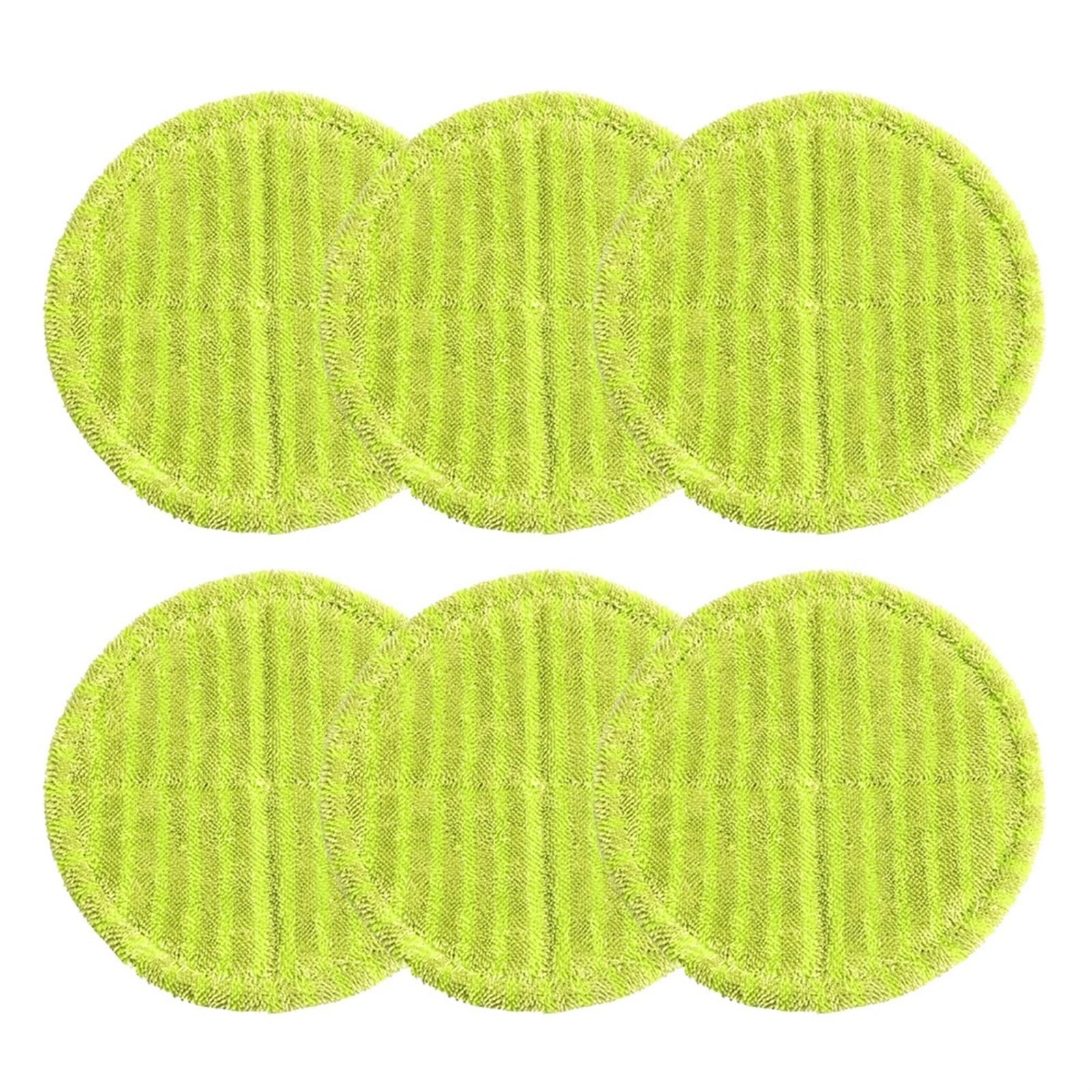 XUBOR 6/12 stücke Runde Verpackung Grün Wischen Tuch 16 cm Elektrische Mopp Staubsauger Trockenen Und Nassen Nutzung Mopp Tücher Pad Boden Reinigung Staubsauger-Wischpad(6pcs) von XUBOR