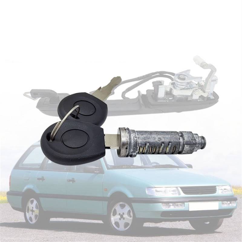 XUBOR Außentürgriff-Reparatursatz, Gummimatte, Schlüssel-Schließzylinder, für, for VW, für, for Passat B4 1994–1997 Türschließzylinder(1 Lock cylinders) von XUBOR