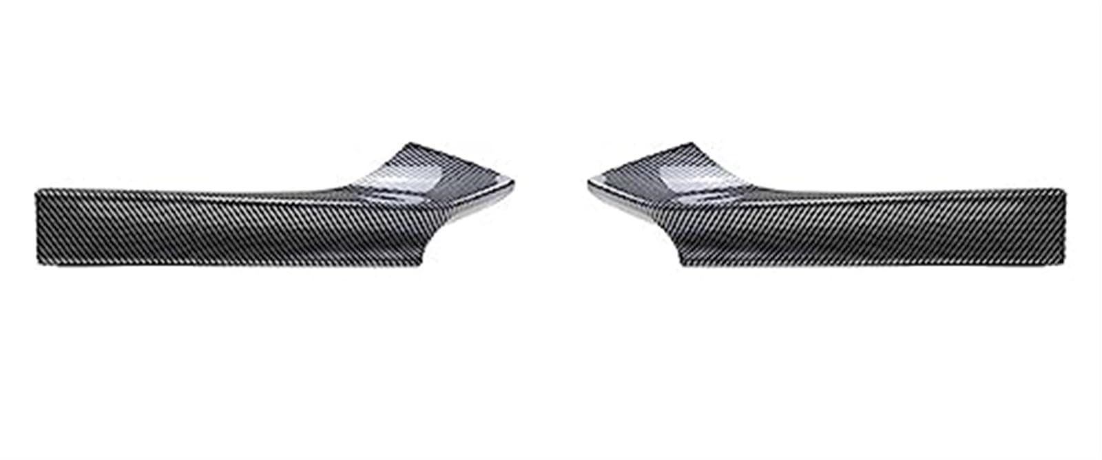 XUBOR Auto Frontstoßstange Lippendiffusor Seitensplitter Abdeckung Stoßstangenschutzaufkleber, for, 2er F22 M Sports F23 MP 2014~2022 Frontspoiler Vordere Stoßstangenlippe(Black Carbon) von XUBOR