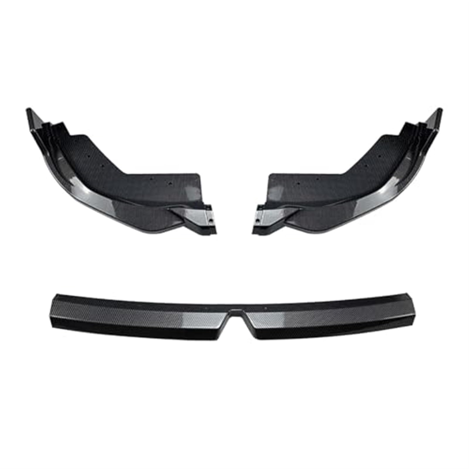 XUBOR Auto Frontstoßstange Spoilerlippe Unterer Splitterschutz, for, 3er G20 G21 LCI M Sport 320i 325i 2022 2023 Frontspoiler Vordere Stoßstangenlippe(Black Carbon Fiber Look) von XUBOR