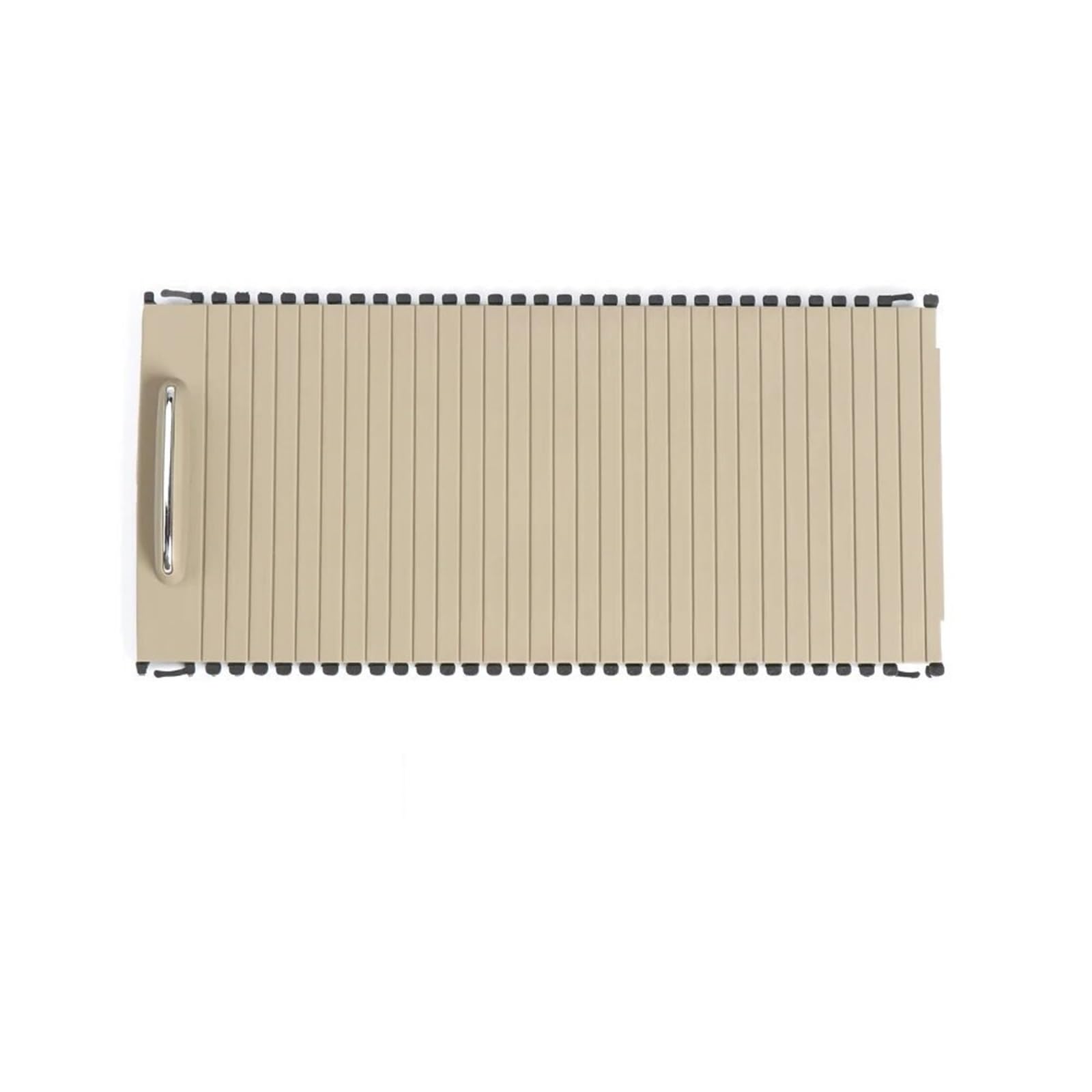 XUBOR Auto-Innenraum-Mittelkonsolen-Rollo-Abdeckung, Wasserbecherhalter-Aufbewahrung, for, for Mercedes, C-Klasse W204 S204, Zugang zur Rollo-Abdeckung Rollo für Mittelkonsole(Beige) von XUBOR