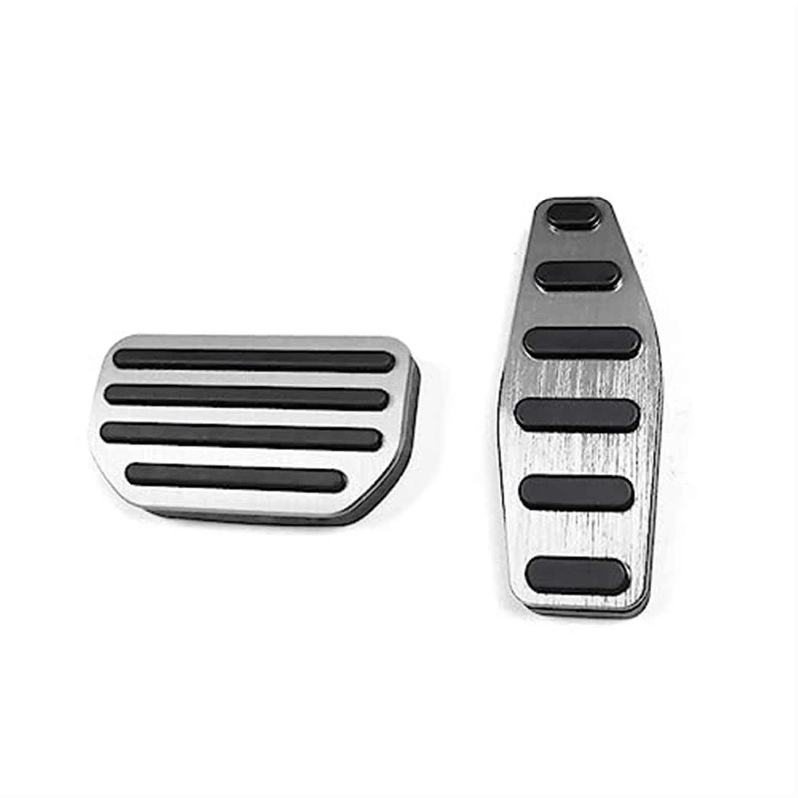 XUBOR Auto Kupplung Bremse Gaspedal Fußstütze Pedale Abdeckungen, for Jimny, JB64 Sierra JB74W 2019 2020 Auto Styling Zubehör Fußpedal Abdeckung Kupplungspedalabdeckung(Black MT Silver) von XUBOR