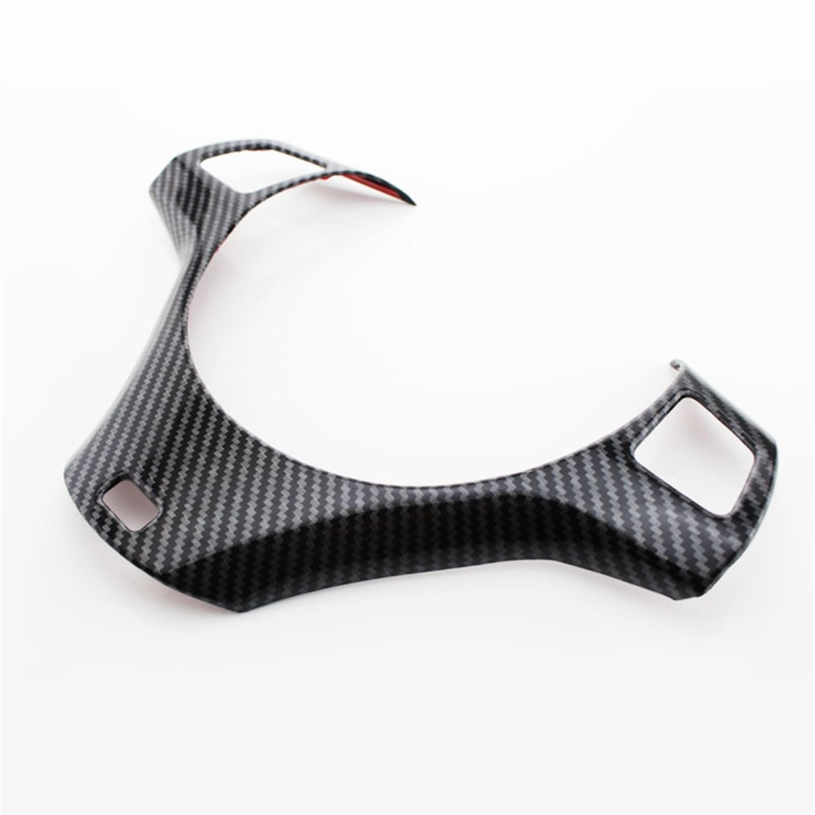 XUBOR Auto-Lenkrad-Panel-Dekorationsabdeckung, Zierleistenaufkleber, for, for 3er E87 E90 E92 E93 2005–2012 Lenkradverkleidung(Carbon Fiber Black) von XUBOR