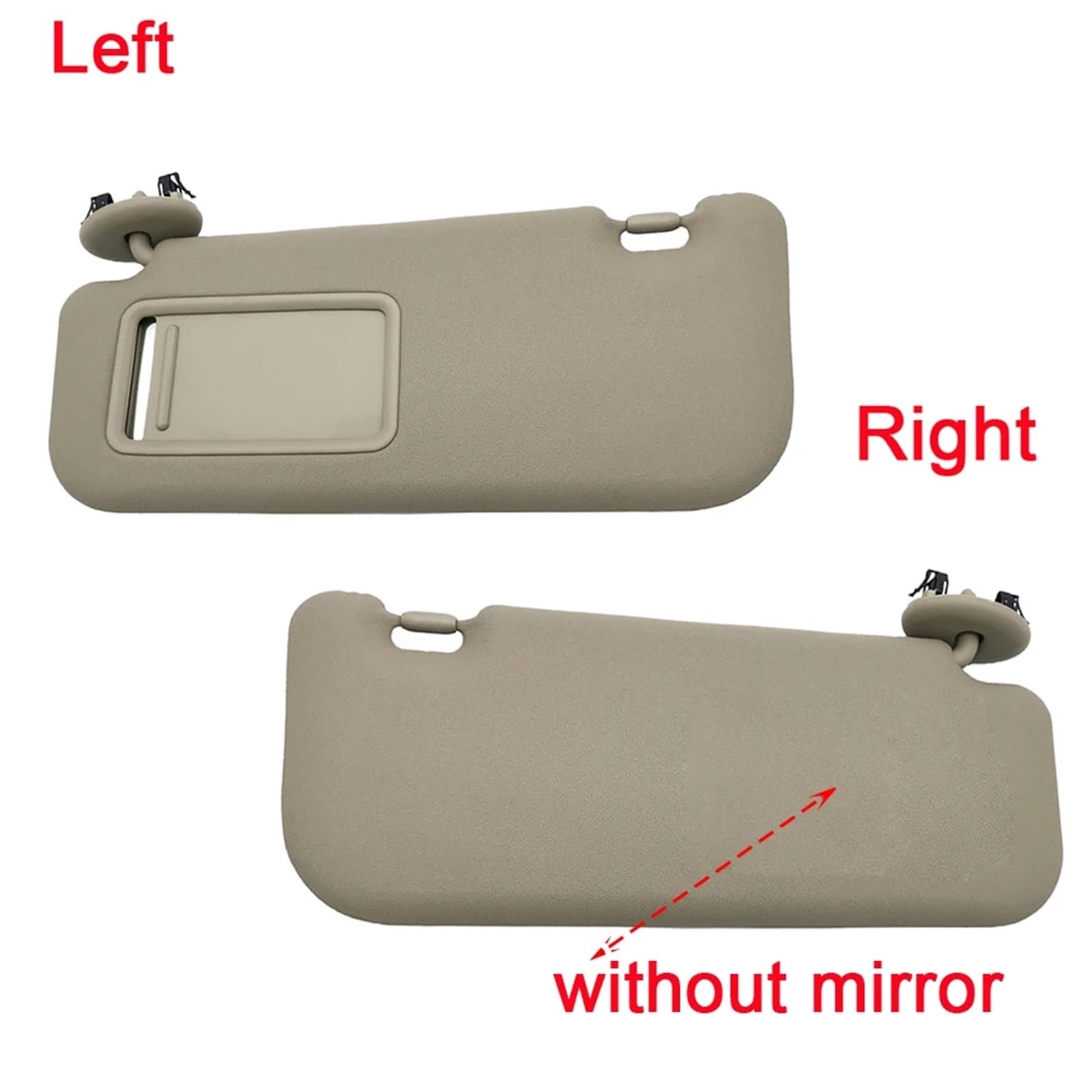 XUBOR Auto-Sonnenblende, blendfreier Sonnenschutz, for Toyota, Yaris 2008 2009 2010 2011 2012 2013, Zubehör Auto-Sonnenblende(Left and Right) von XUBOR